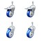 Service Caster 4 Inch SS Blue Poly Swivel 3/8 Inch Threaded Stem Caster Total Lock Brake, 2PK SSTSTTL20S414-PPUB-BLUE-381615-2-S-2 - alternate 1